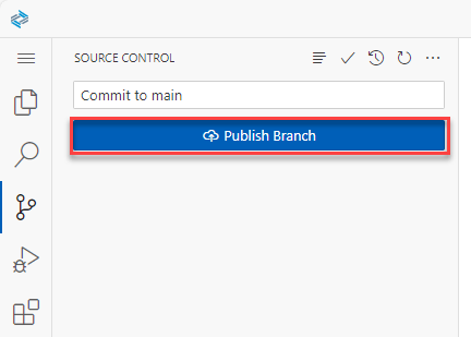 Publish branch