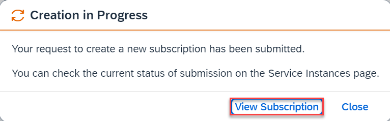 View subscription