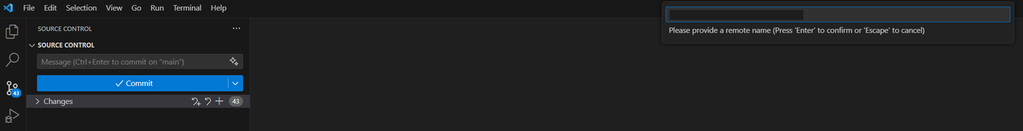 Provide remote name
