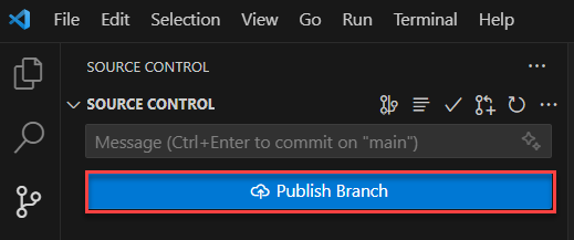 Publish branch