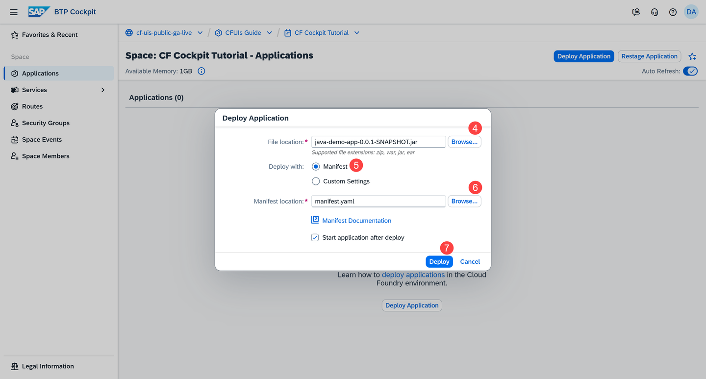 Deploying an Application