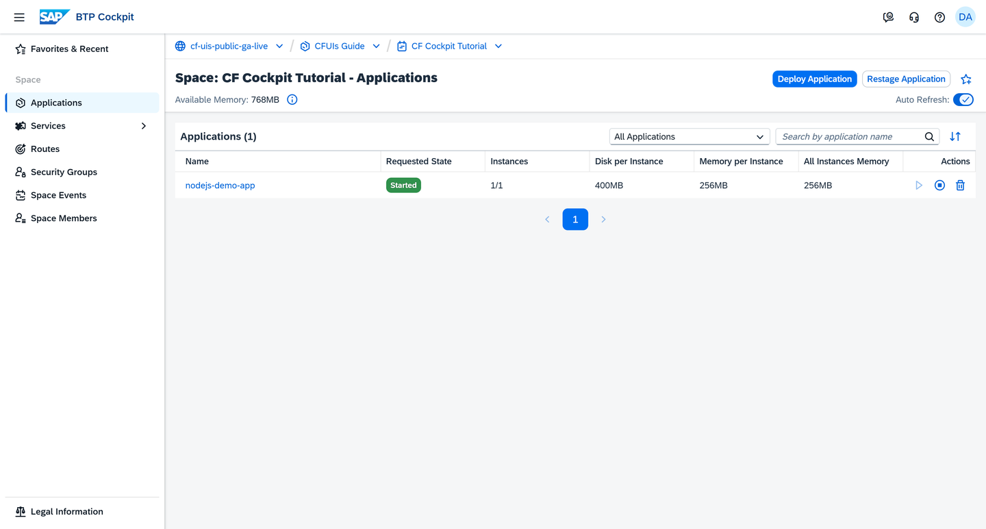 Node.js App Deployed