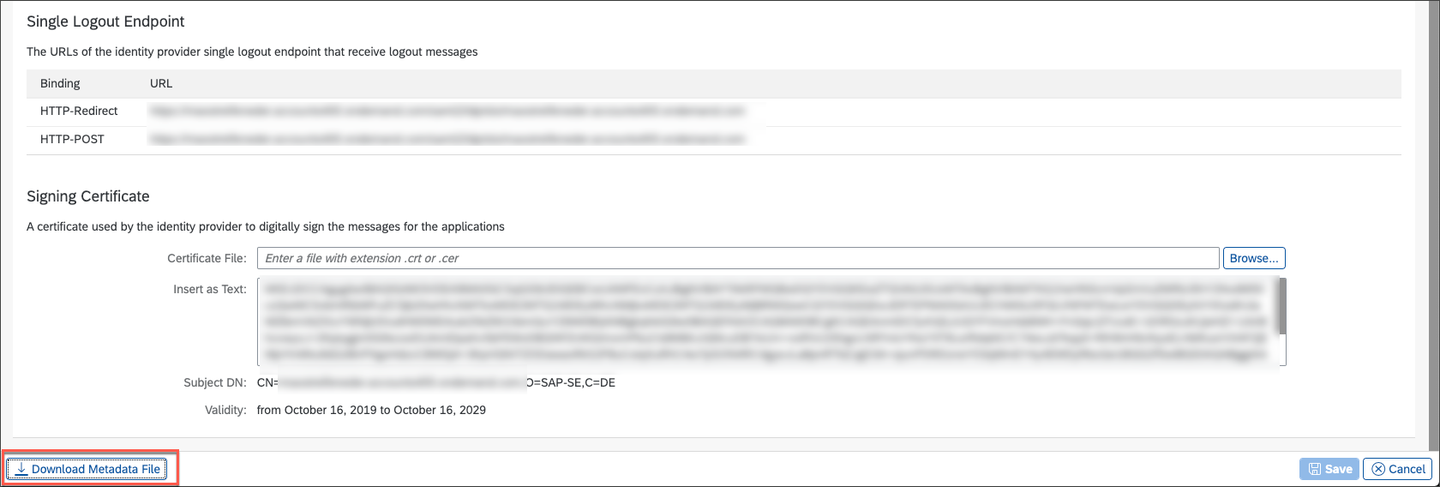 Download the metadata file