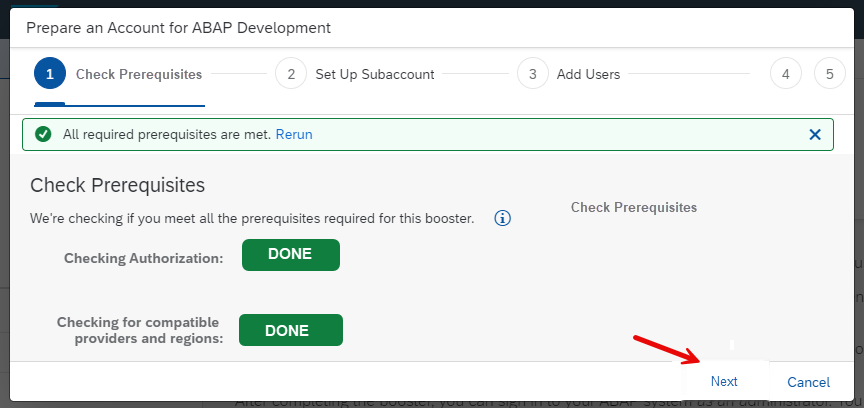 Booster Step 1 passed