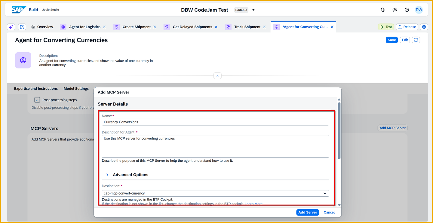 Configure MCP server