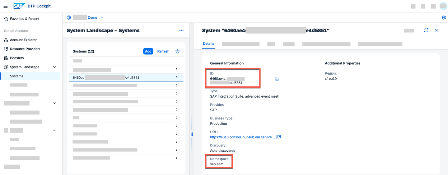 AEM instance details