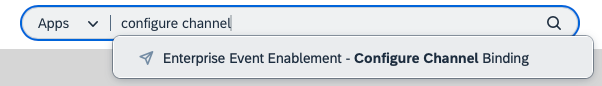 Search Configure Channel Binding app