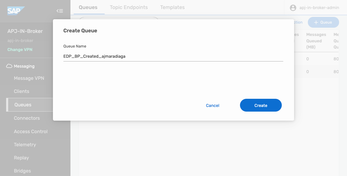 Create queue