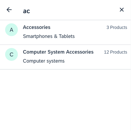Filter Categories in action 2