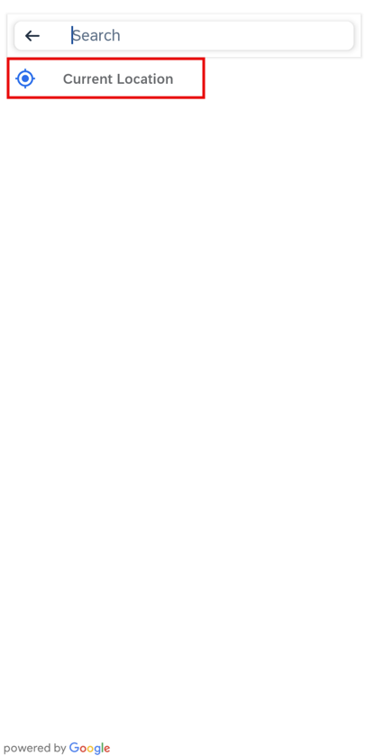 Current location button