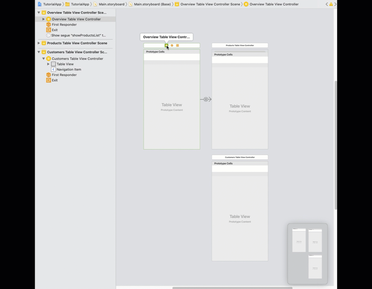Main Storyboard Product List
