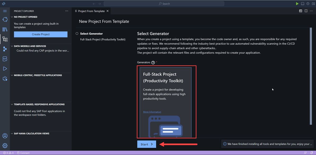 Create project