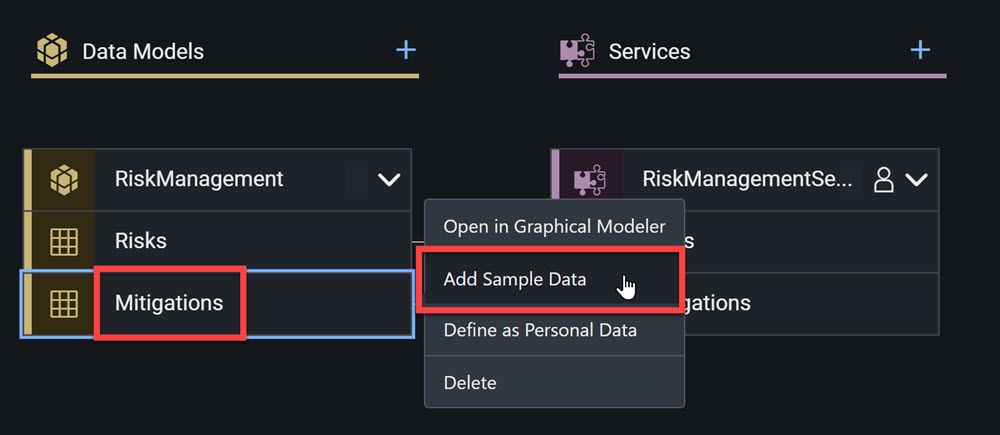 Add sample data