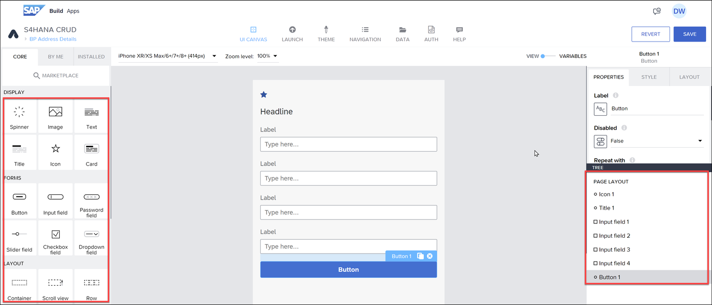 UI components