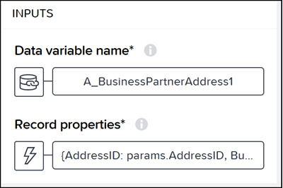Set data variable