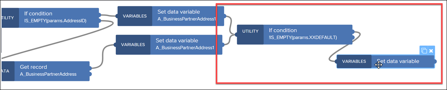 Check default address