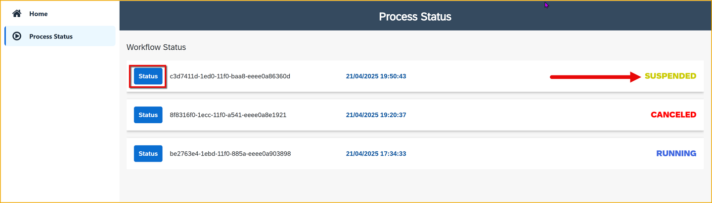 Updated status