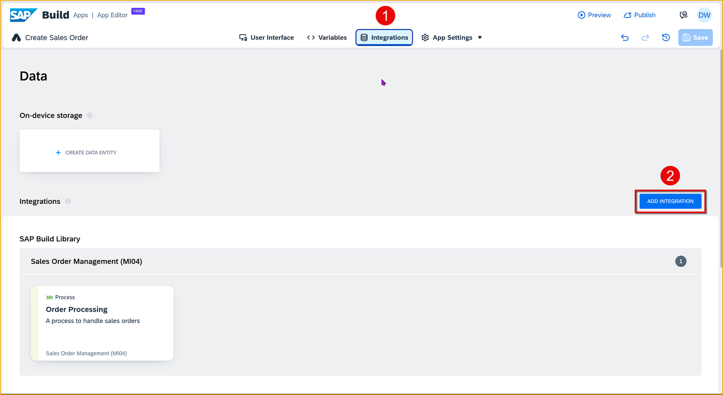 Data tab