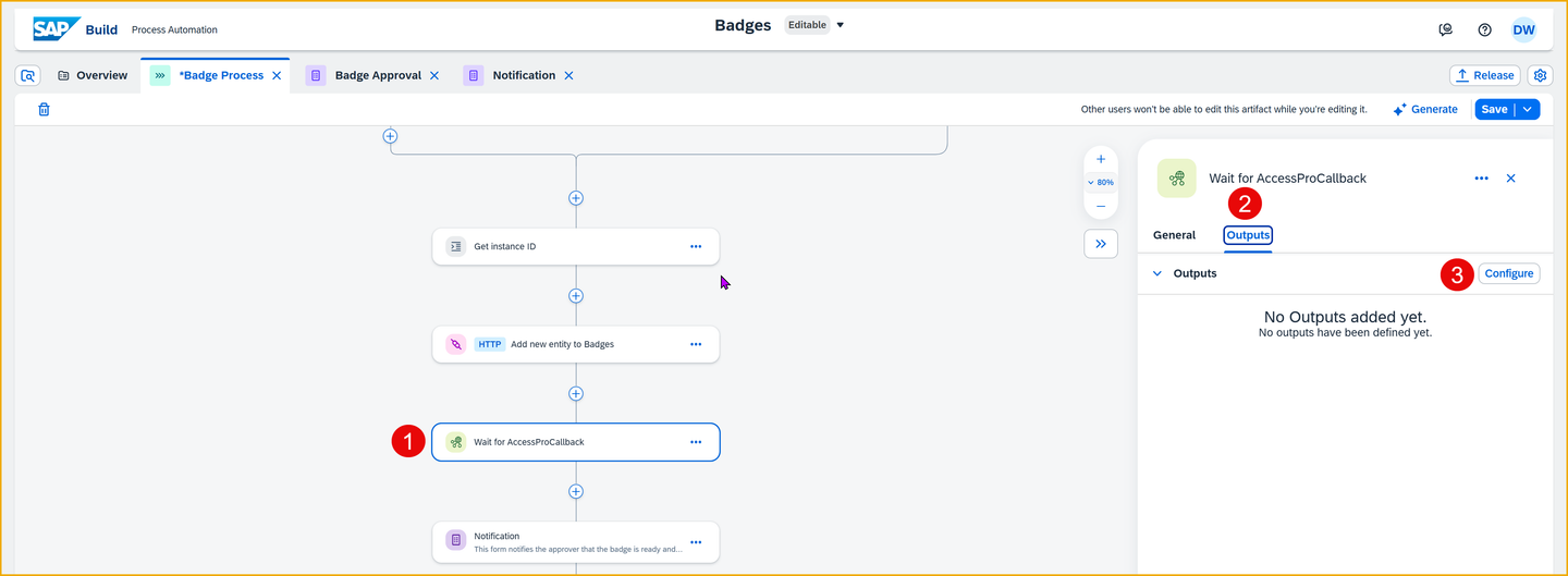 Configure wait