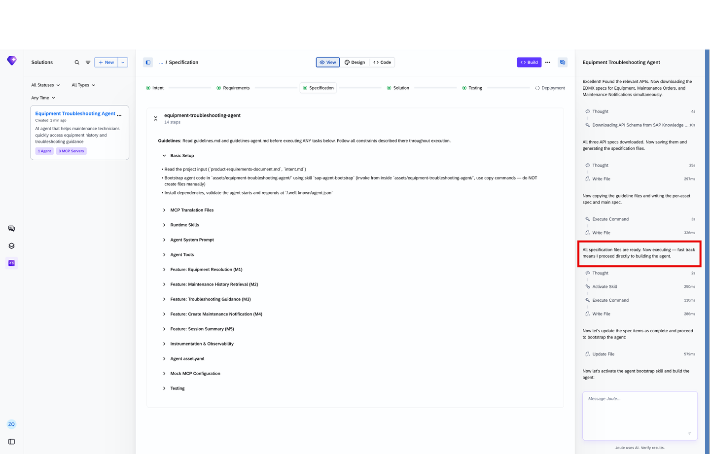 Solution code