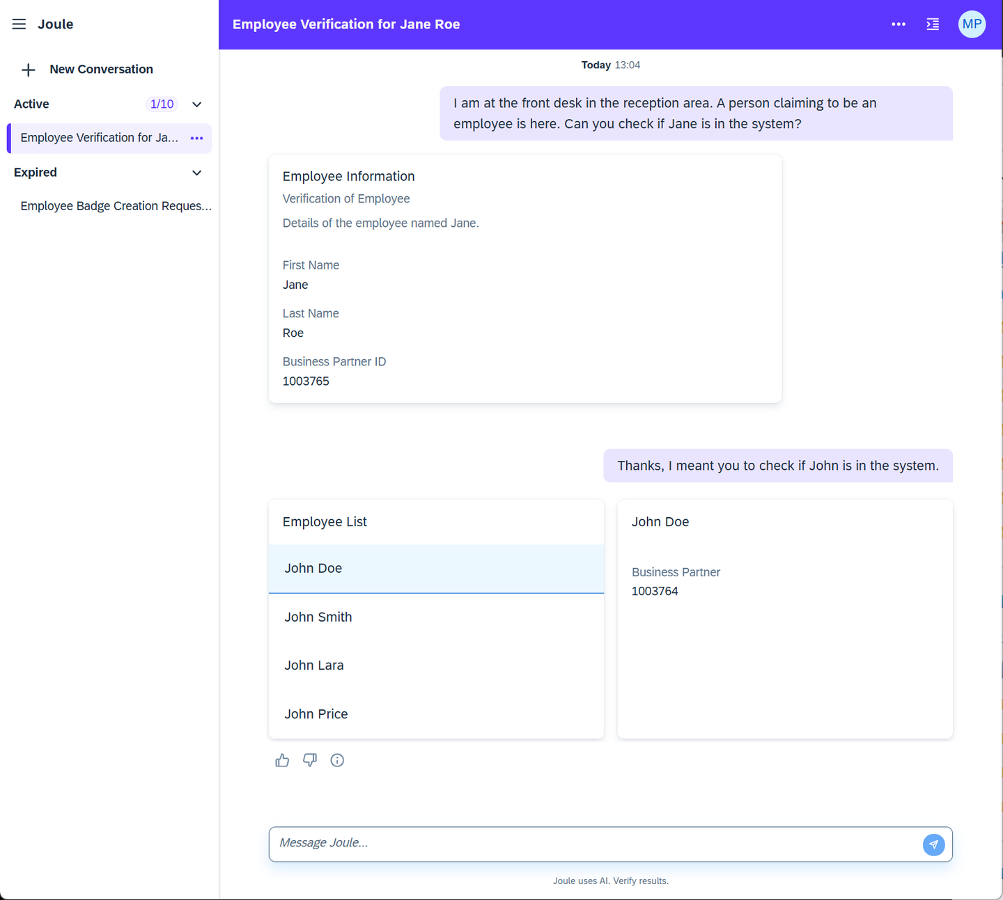 Joule conversation