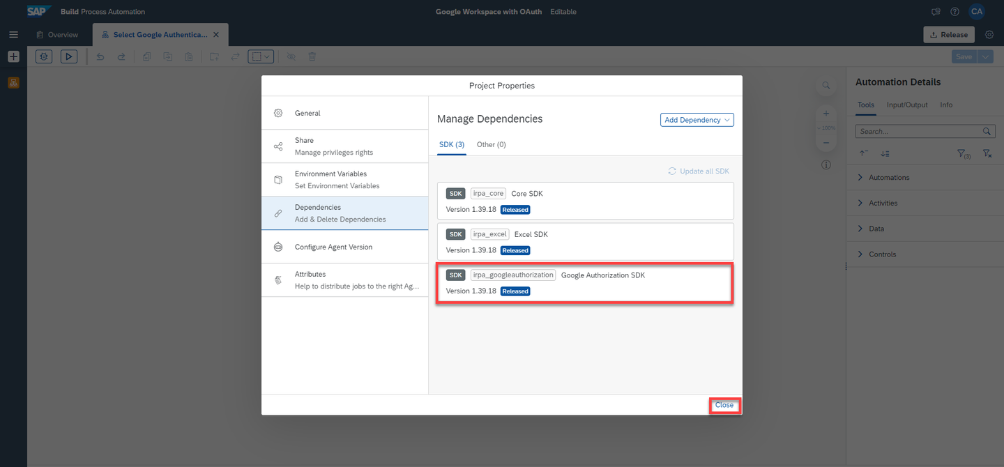 Google Authorization SDK