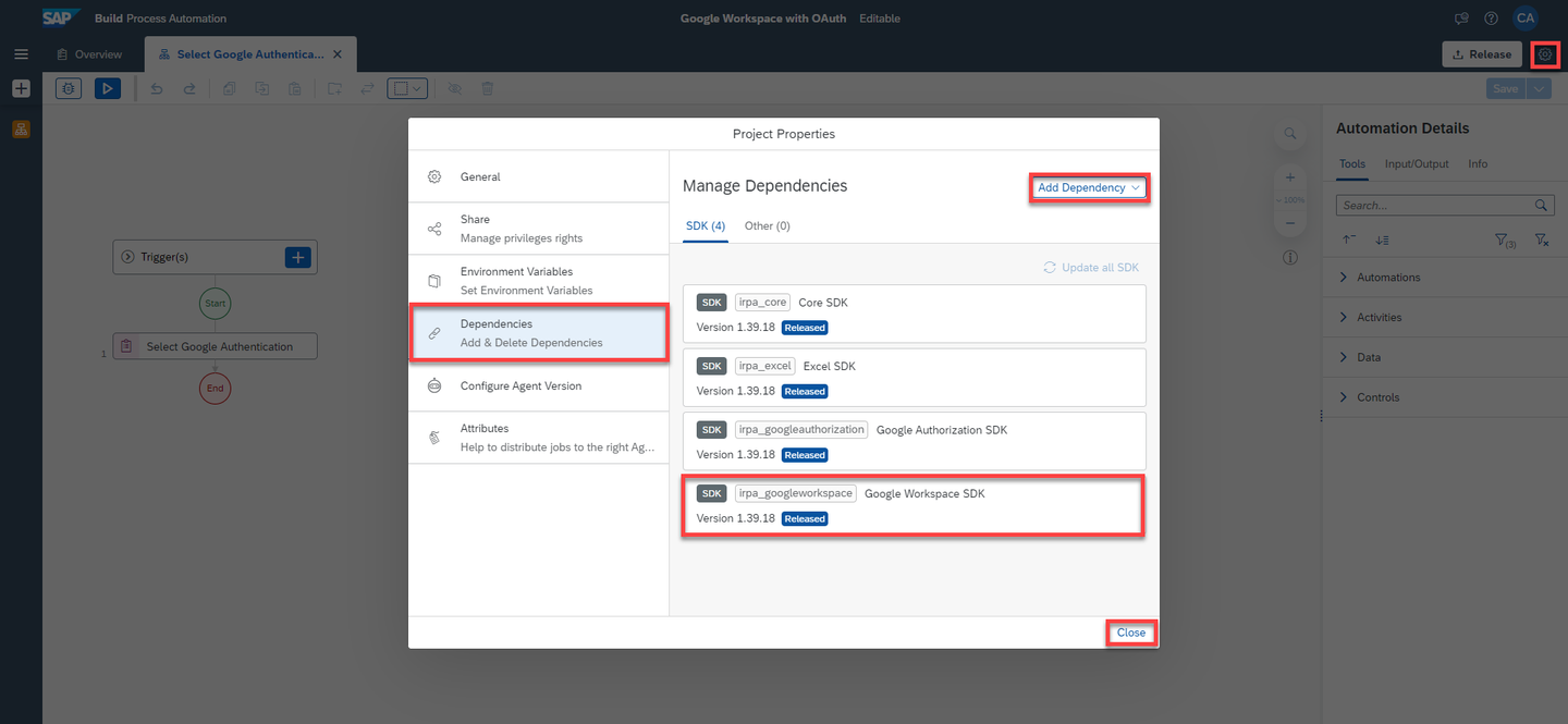 Google Workspace SDK