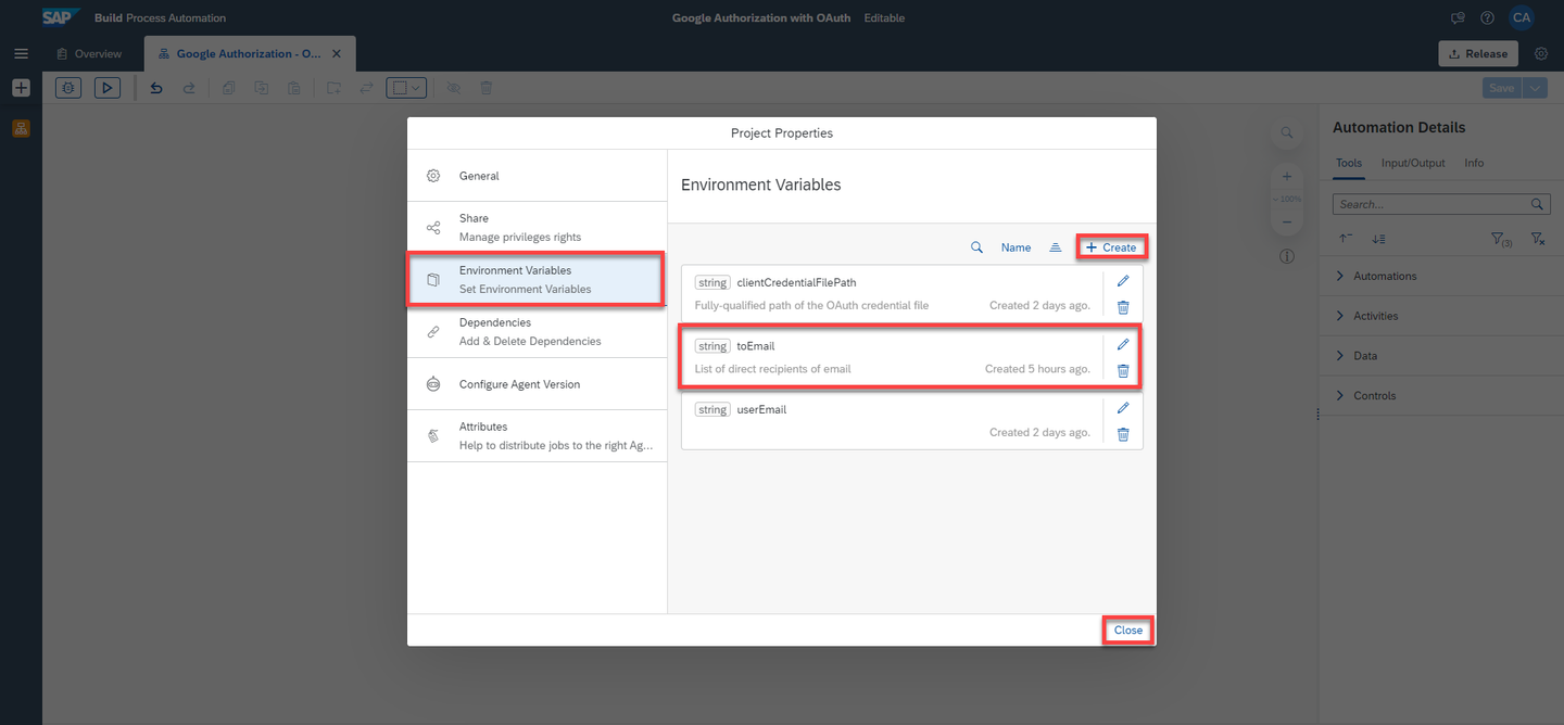 Create to Email