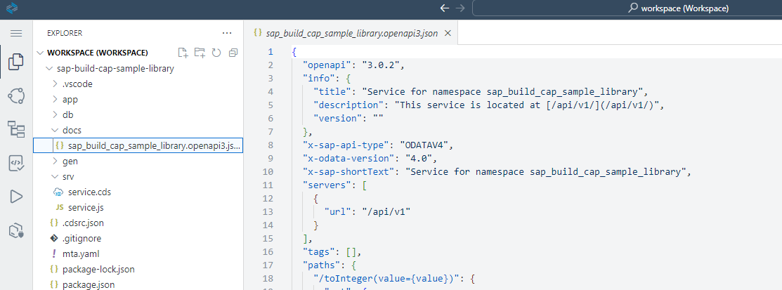api spec