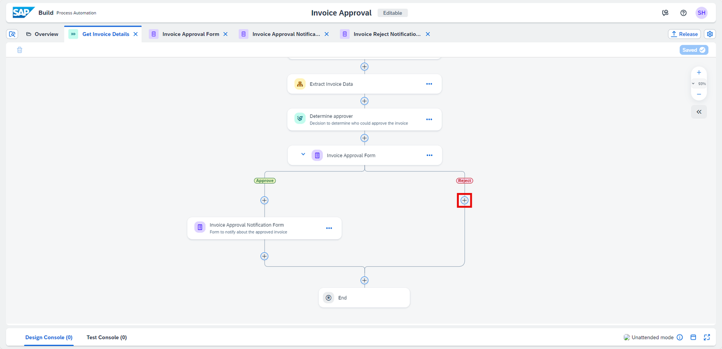 Add Invoice Rejection Notification