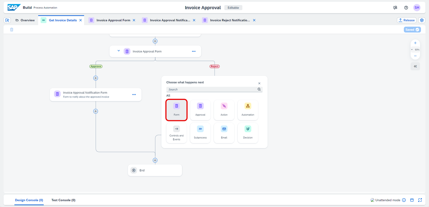 Add Invoice Rejection Notification