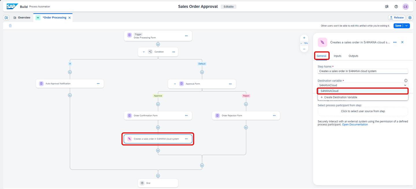 Add Destination Variable