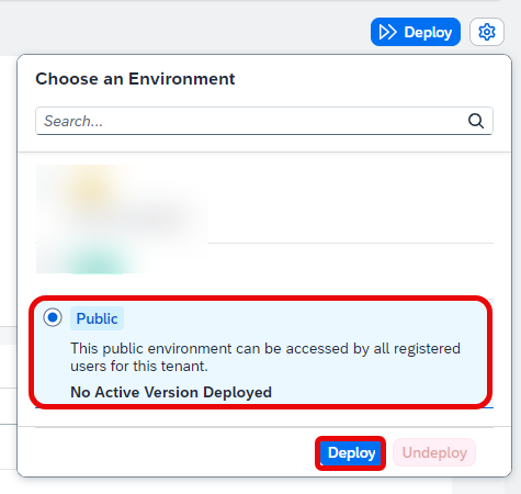 Start Deploy