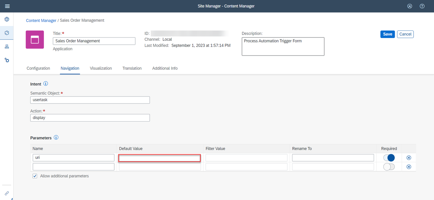 Default Value Field