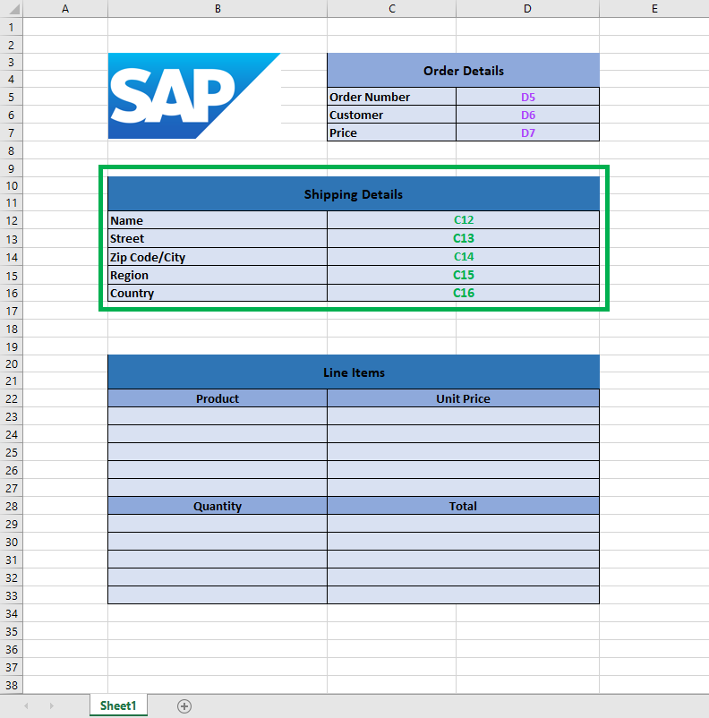 Set Values Shipping Address Details