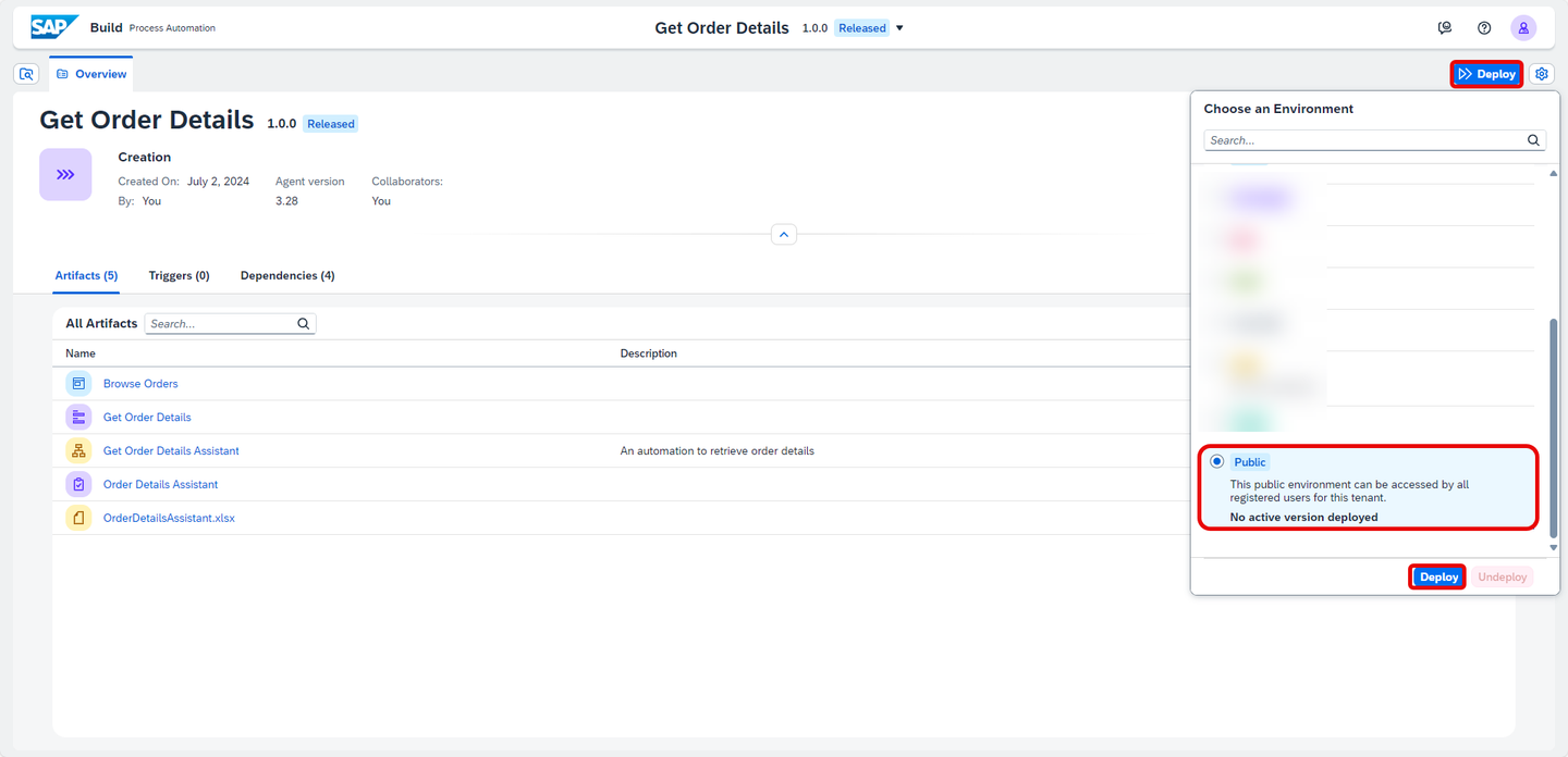 Deploy Project