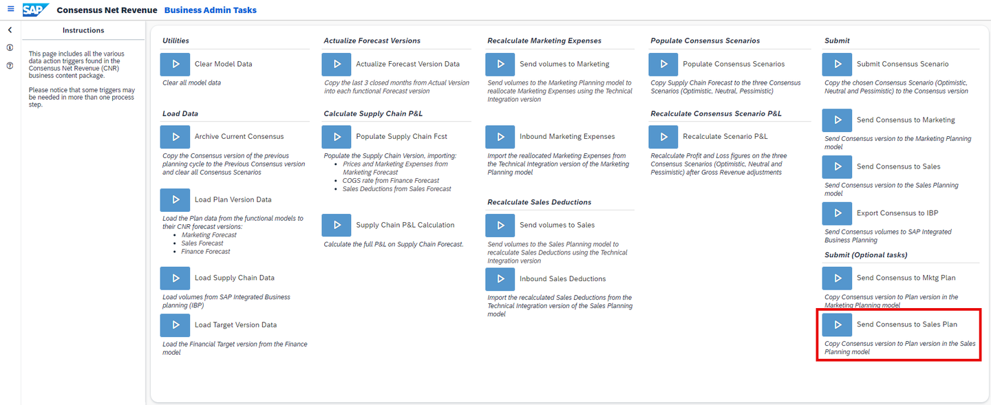 xp&A Consensus Net Revenue Planning