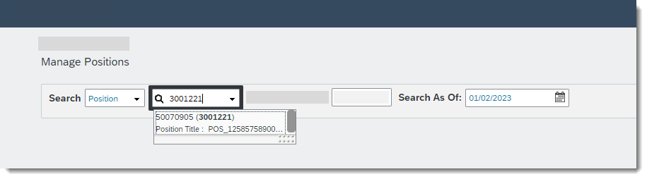 Search position Id